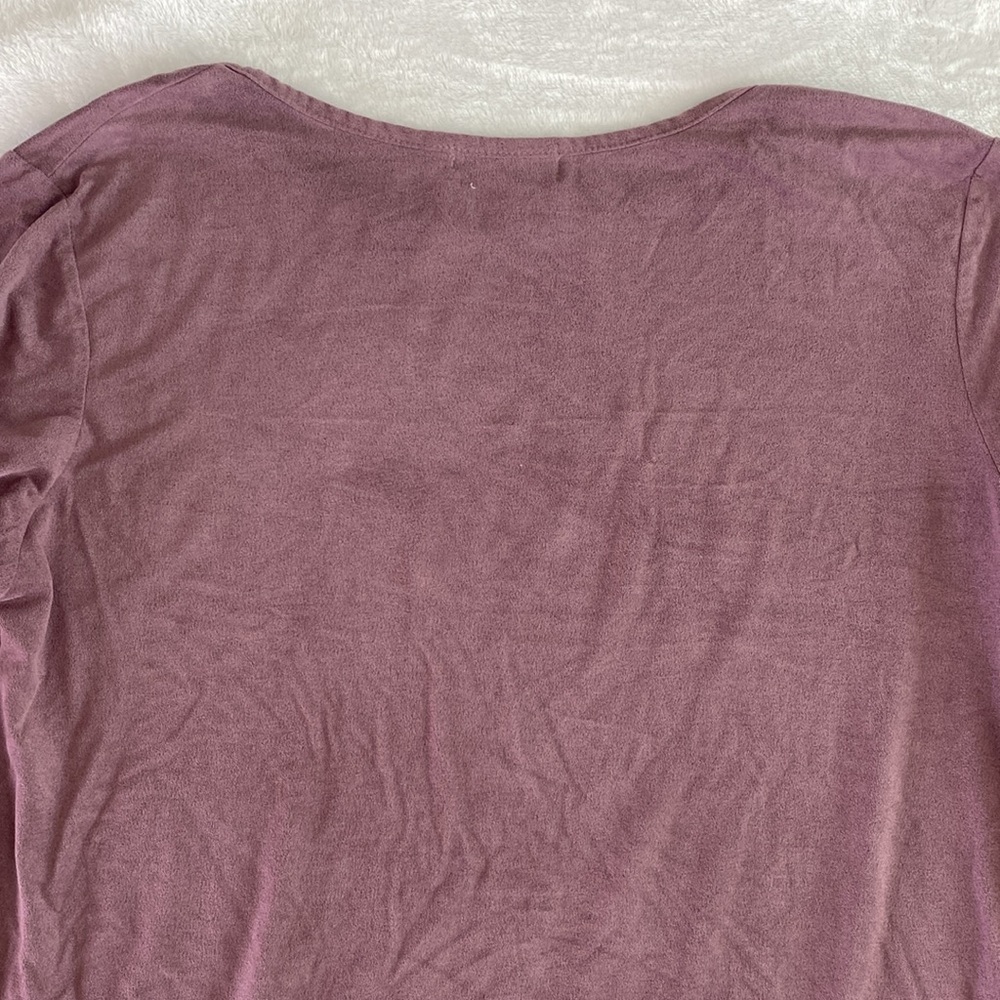 Simply Southern velvet mauve bell sleeve midi dress - Picture 14 of 17